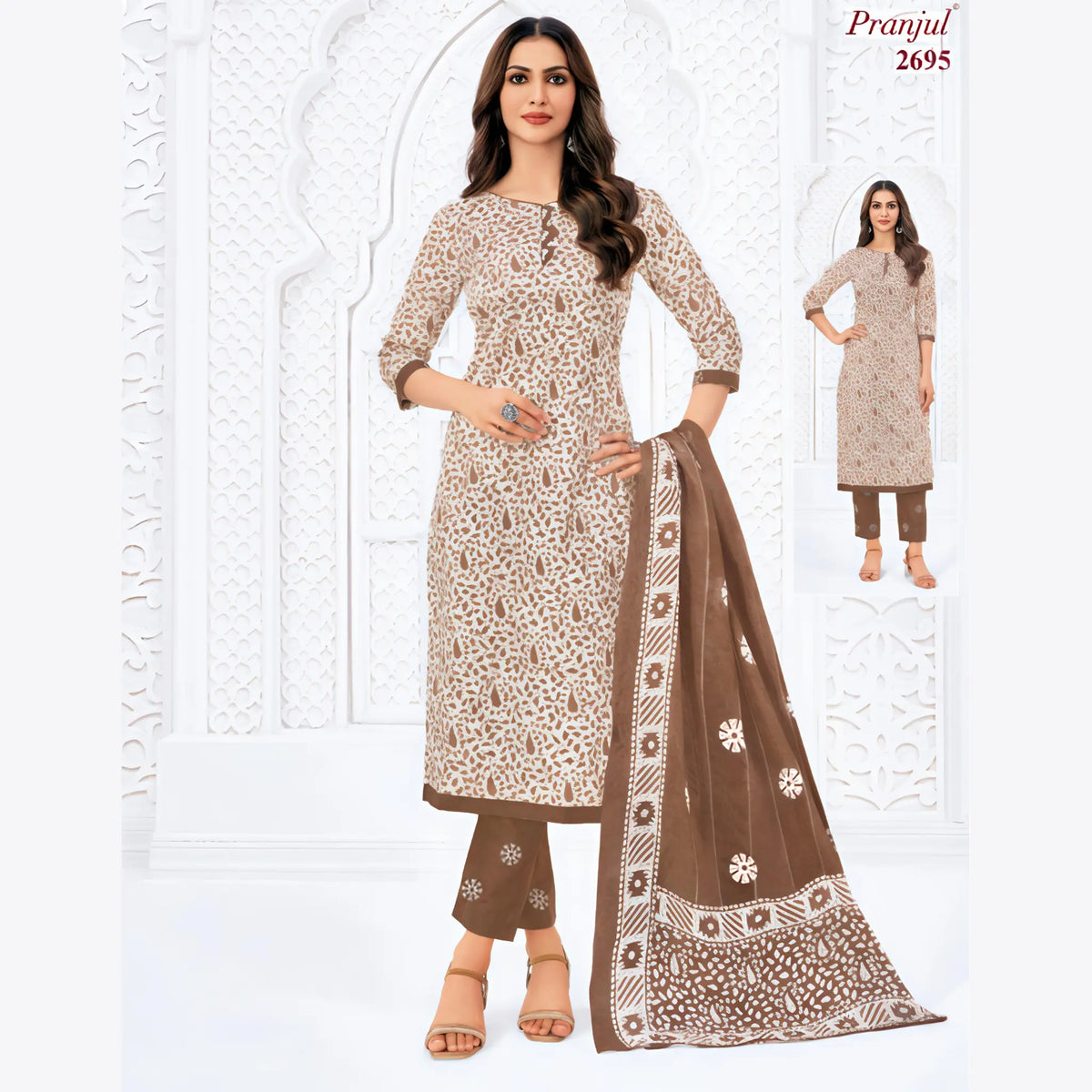 Pranjul Cotton Straight Pant Salwar Suit - P2695 Main image