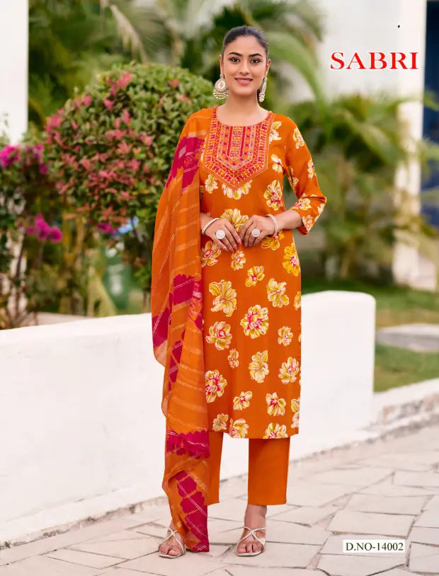 Premium Rust Orange Ethnic Wear for Women  Stylish Daily Fashion