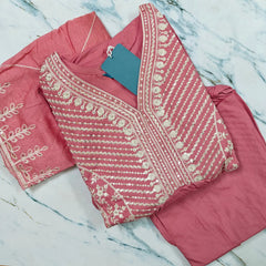 Premium Ethnic Set_ Italian Viscose Embroidered Kurta & Pant with Sequence Work Dupatta - MG1002