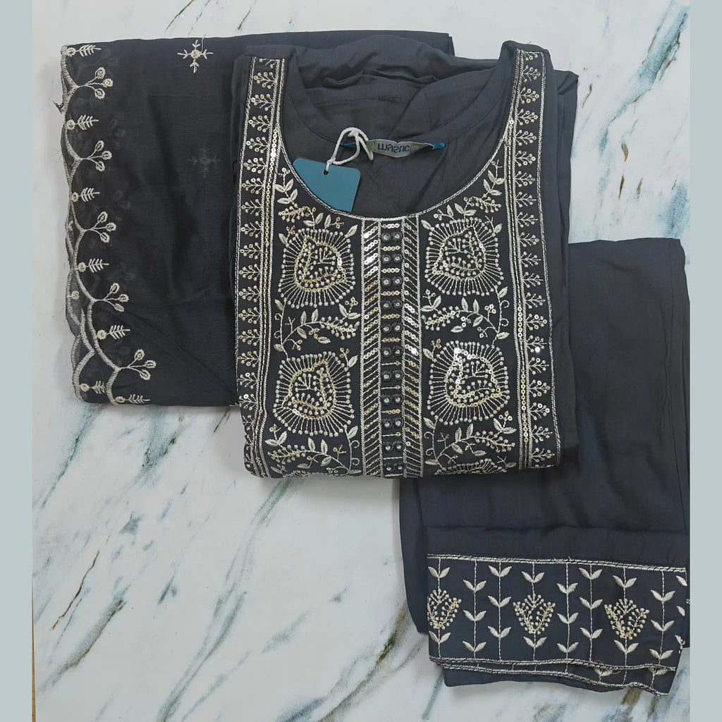 Premium Italian Viscose Kurta and Plazzo Ensemble with Chanderi Dupatta