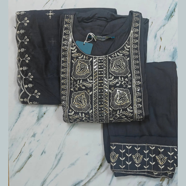 Premium Italian Viscose Kurta and Plazzo Ensemble with Chanderi Dupatta