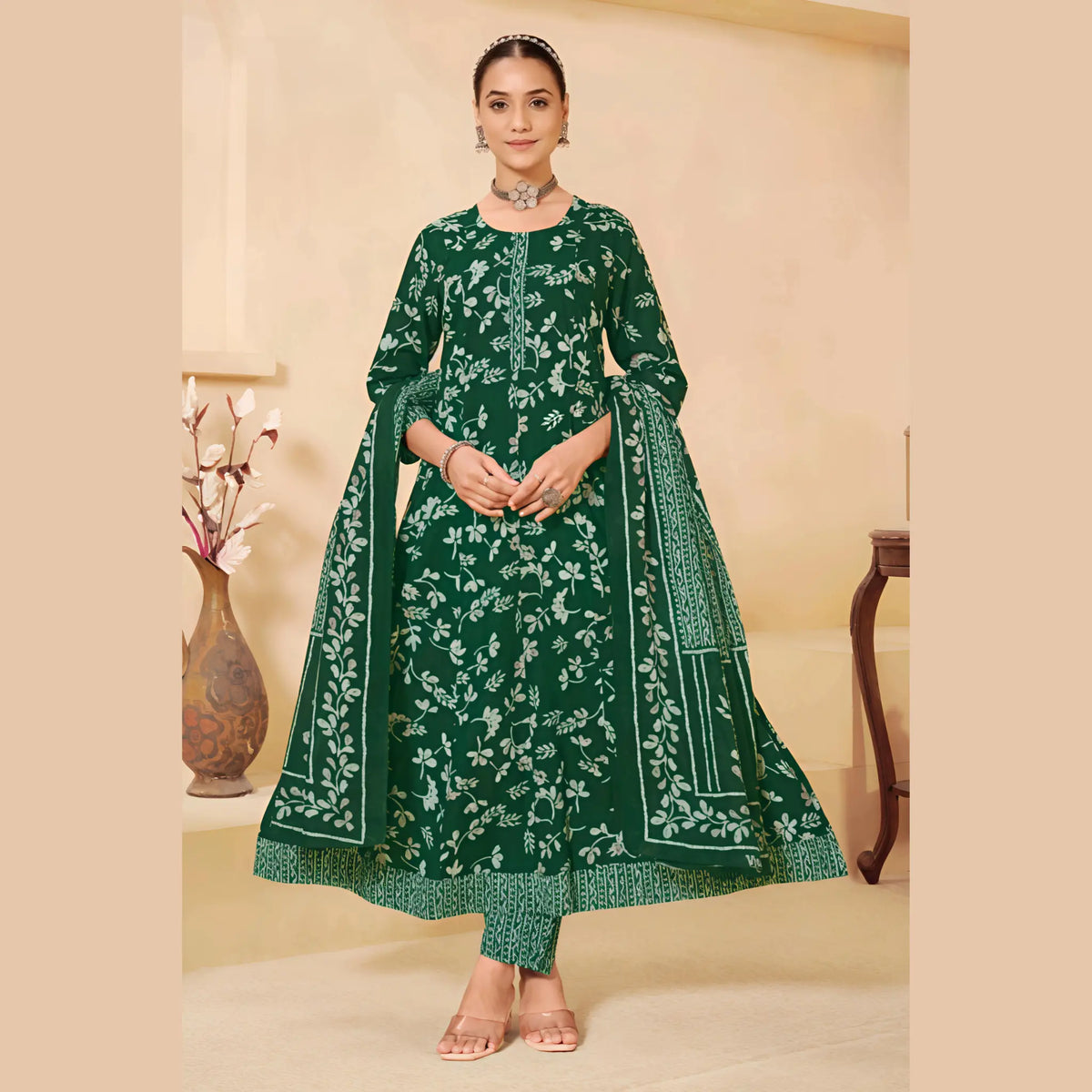 Ganpati Anarkali Readymade Salwar Suit Set Volume 9 Main image
