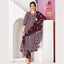 Ready to Wear Wine Berry Batik Printed Cotton Salwar Suit GB812