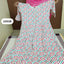 Red Geometric Print Flared Kurti
