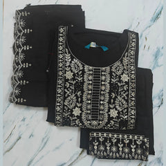 Royal Italian Viscose Kurta Plazzo Set with Artistic Chanderi Dupatta