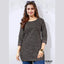 Scarlet 7008 Black Printed Cotton Tunic Top for Women – Stylish Short Top for Daily, Office & Casual Wear