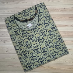 Soft Pure Cotton Printed Kurti – Straight Fit Design