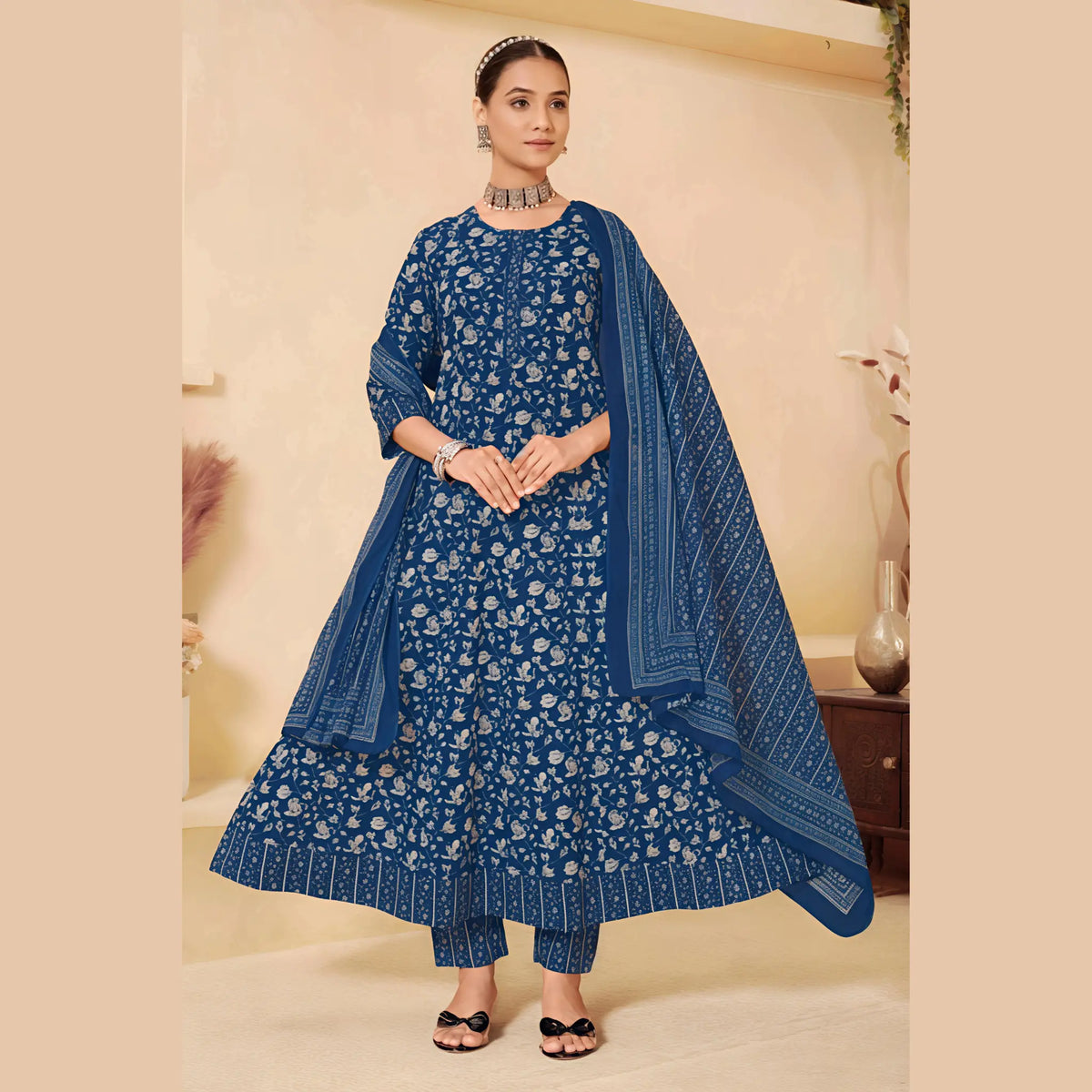 Ganpati Anarkali Readymade Salwar Suit Set Volume 9 Main image