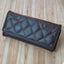 Stylish Dark Brown Long Wallet for Women with Zip Compartments