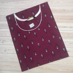 Timeless Printed Pure Cotton Straight Kurti