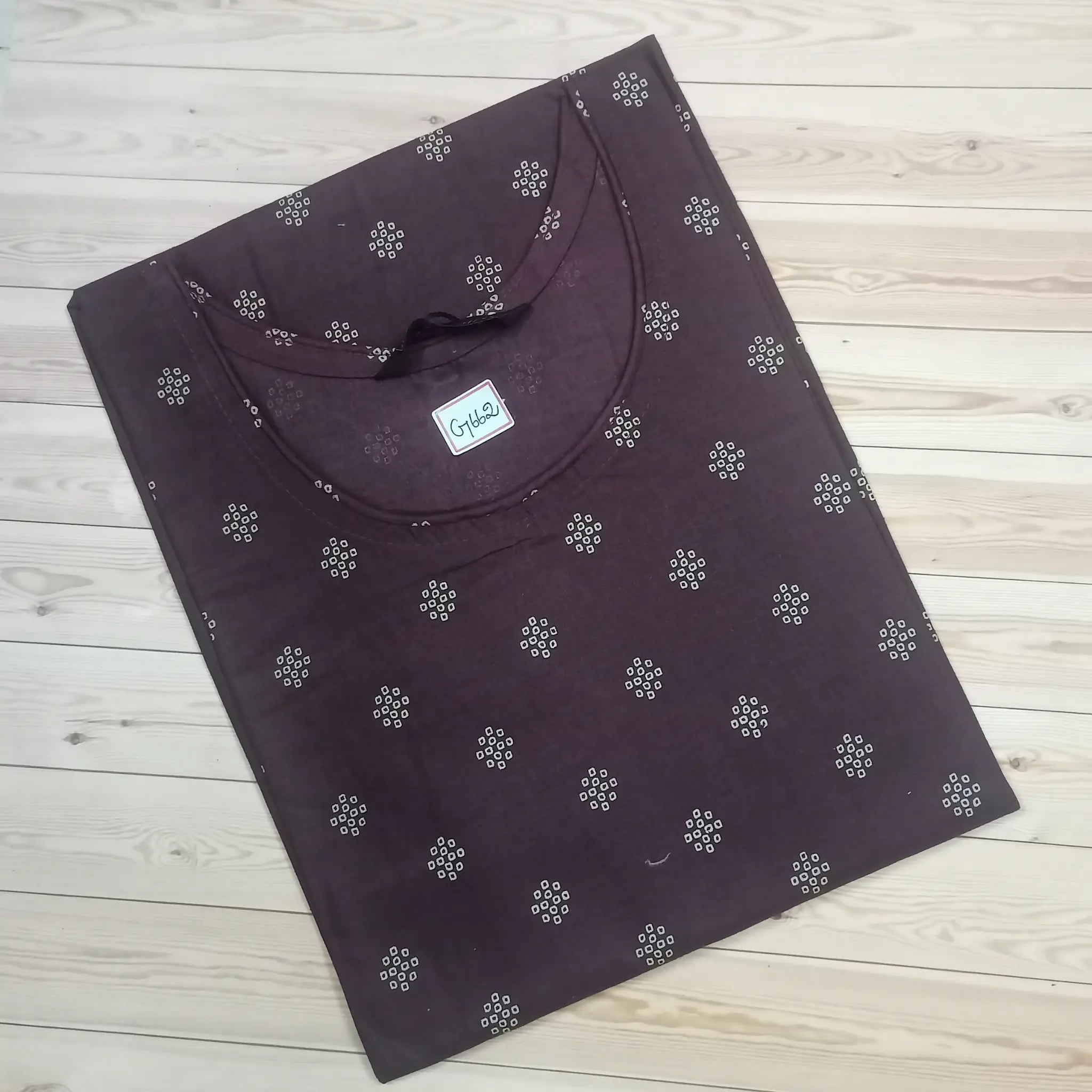 Traditional Printed Pure Cotton Straight Kurti Main image
