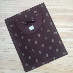 Traditional Printed Pure Cotton Straight Kurti