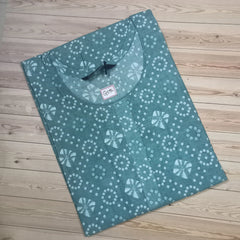 Trendy Office Wear Cotton Printed Straight Kurti