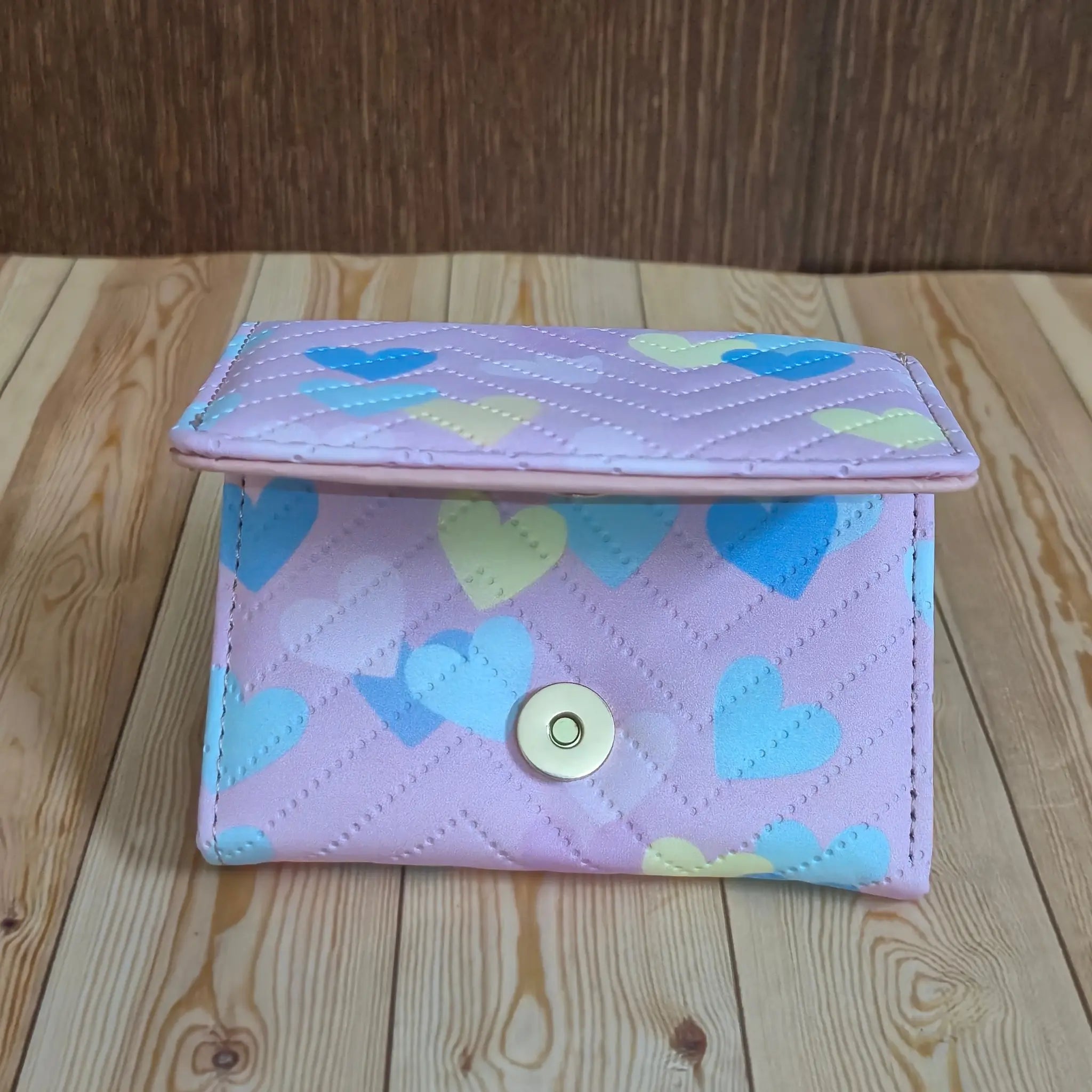 Women's Card Holding Foldable Wallet - 1132 - Blue Main image