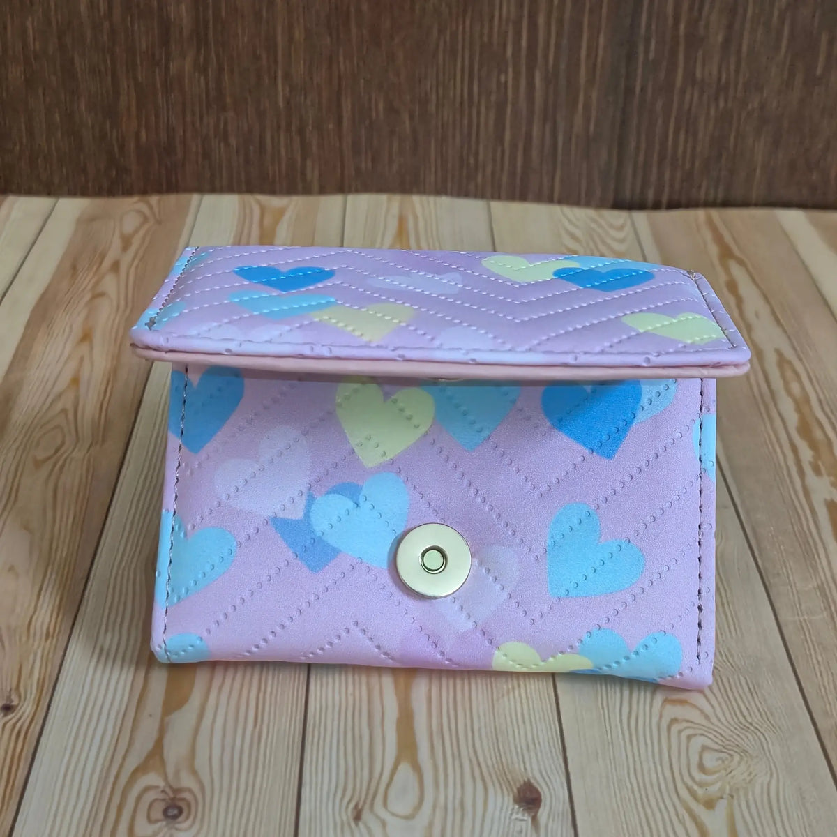 Women's Card Holding Foldable Wallet - 1132 - Blue