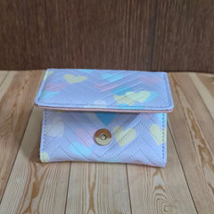 Women's Card Holding Foldable Wallet - 1132 -Purple