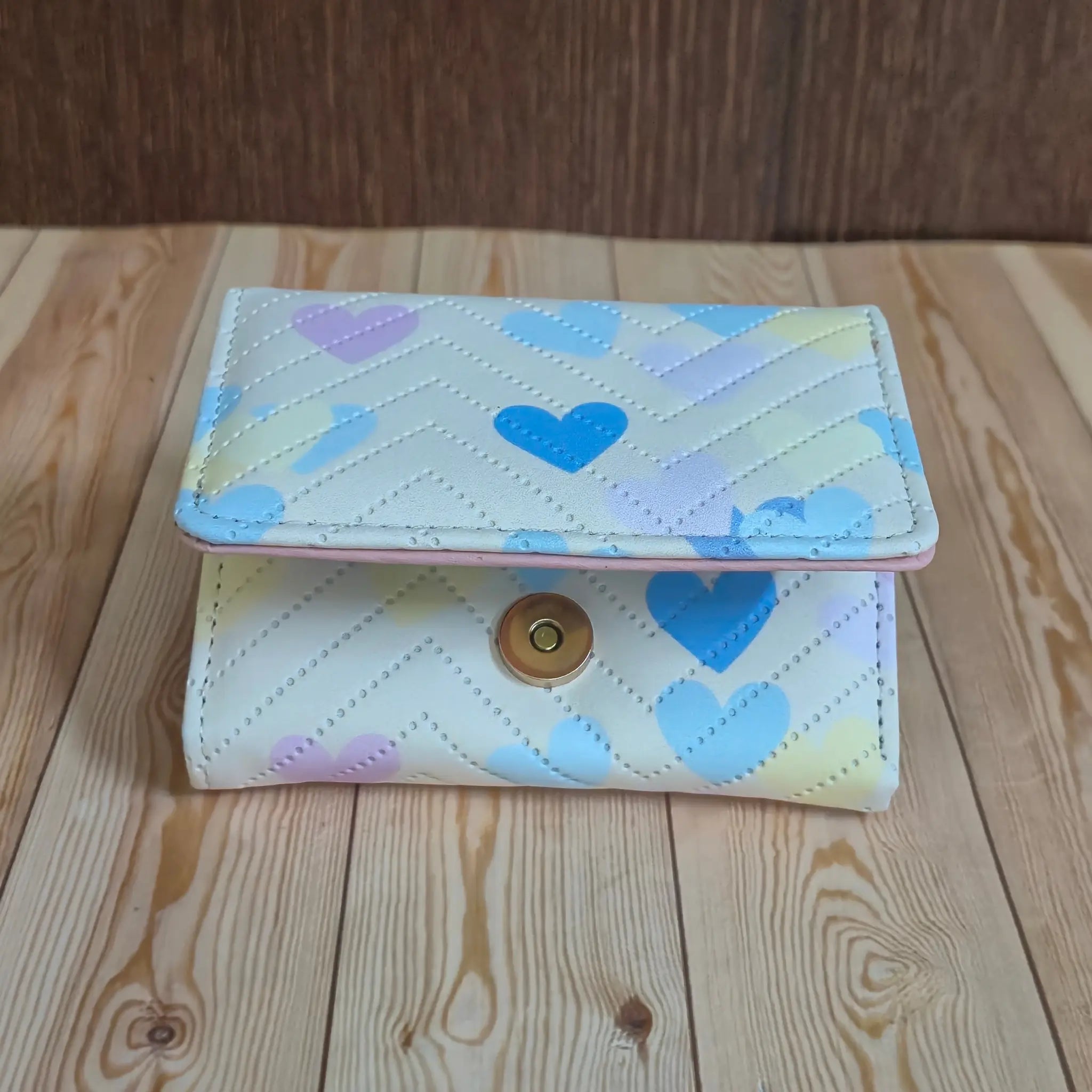 Women's Card Holding Foldable Wallet - 1132 - Yellow Main image