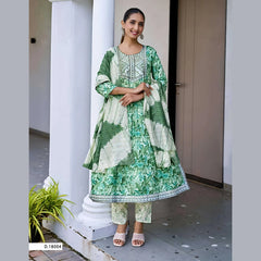 Women’s Designer Rayon Capsule Suit Set with Embroidery & Chanderi Cotton Dupatta
