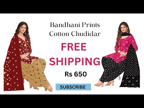 Red A Line Cotton Kurti with Yellow Patiala Pant and Dupatta