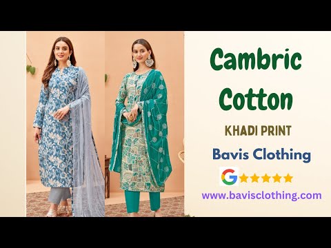 Sky Blue Unstitched Salwar Suit with Nazmeen Dupatta