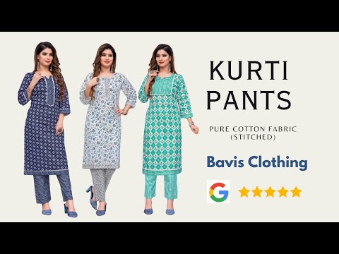 Women green straight kurta with stripe neck patten and pant