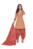 100% Pure Cotton Readymade Chudidhar with Patilaya Pant and Cotton Dupatta - Bavis Clothing