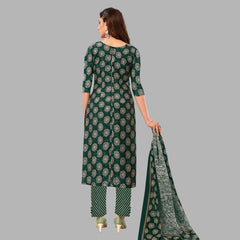 Trendy Cotton Kurti Pant with Dupatta for Women