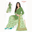Green Grey Printed Kurti with Pixie Green Patiala Pant and Dupatta - Cotton Fabric