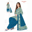 Light Grey Printed Kurti with Yale Blue Patiala Pant and Dupatta - Cotton Fabric