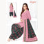 Pink Rose Printed Kurti with Patiala Pant and Dupatta - Cotton Fabric