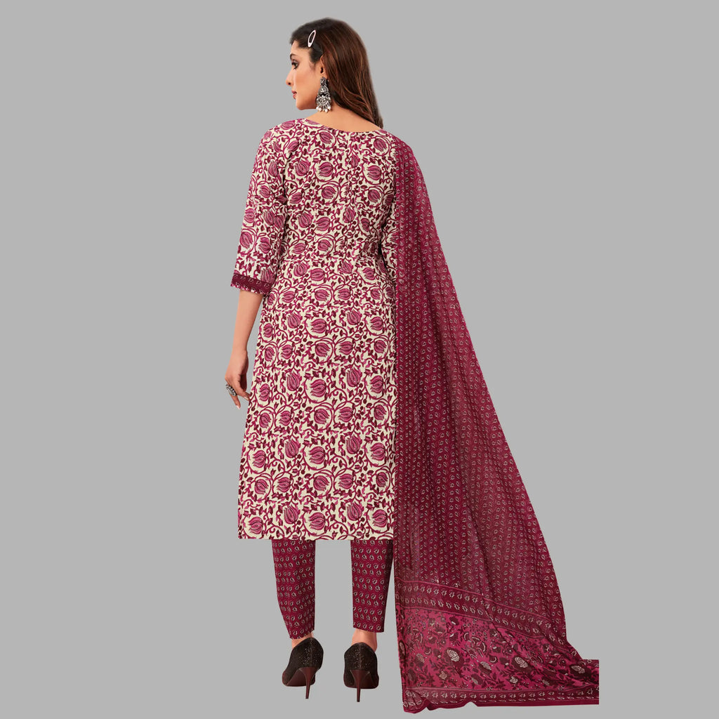 Women's Kurti Set - Trendy Bleach White