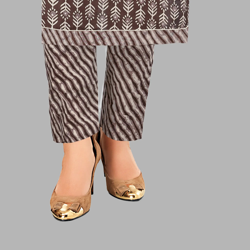 Congo Brown Kurti with Pant and Dupatta - Shop Today