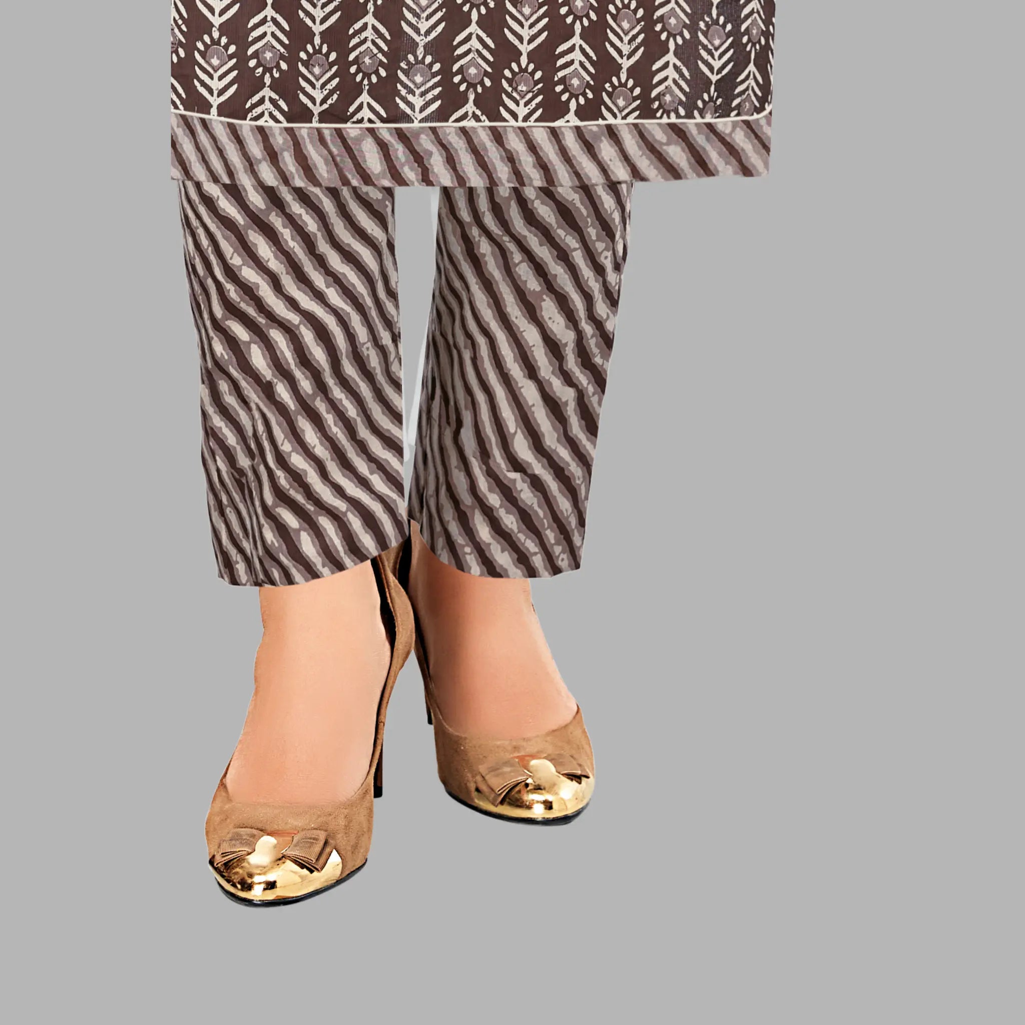 Congo Brown Kurti with Pant and Dupatta - Shop Today