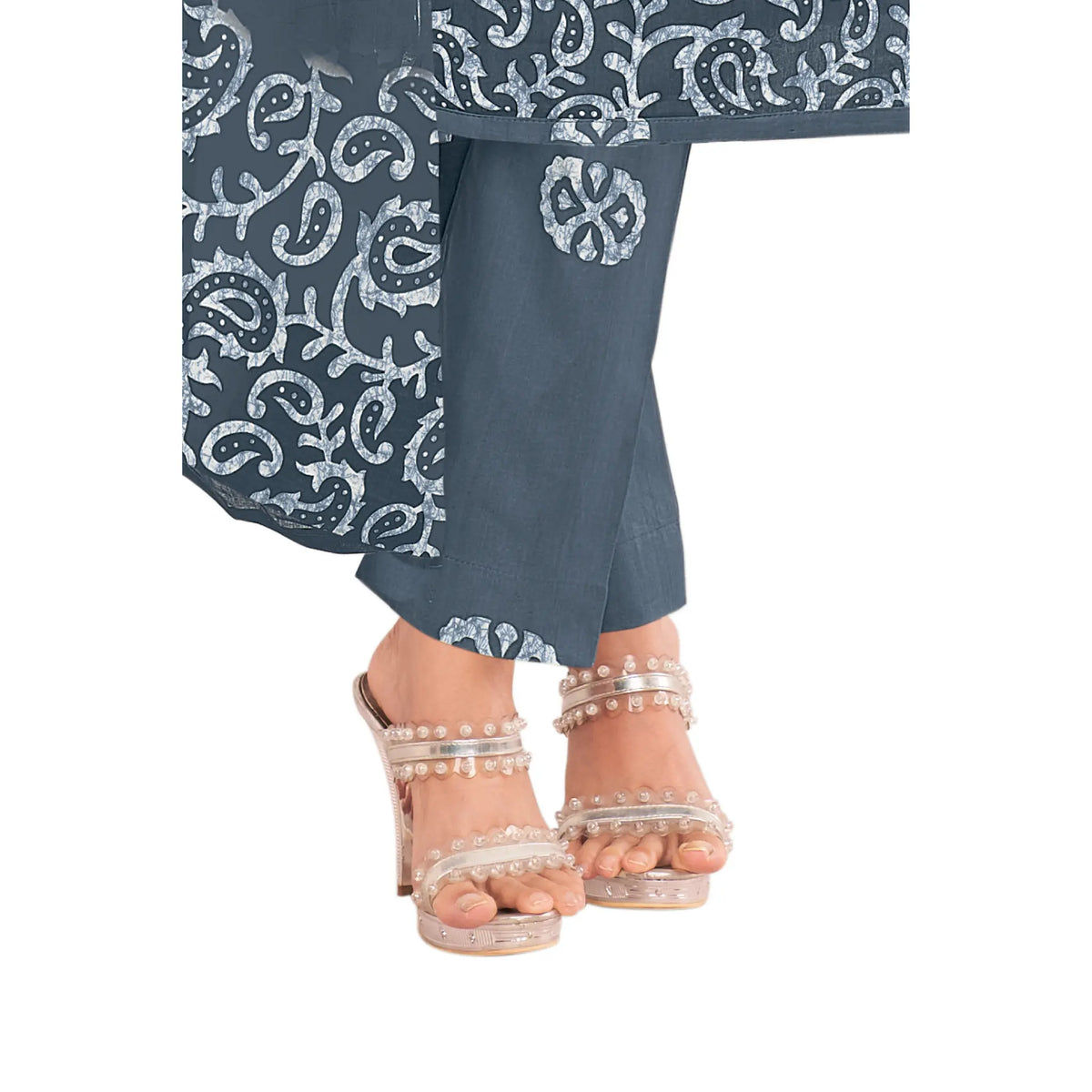 Elegant Batik Print Cotton Kurti Pant Set