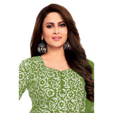 Green Batik Print Kurti Set