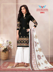 Black Collar Neck Rayon Top with White Sharara Pant and Dupatta - Bavis Clothing