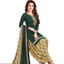 A Touch of Elegance in Bottle Green Salwar Top & Yellow Orange Patiala & Dupatta Suit - Bavis Clothing