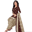 Modern Take on a Traditional Outfit: Dark Brown Churidar Top with Olive Grey Patiala & dupatta - salwar for sale - Bavis Clothing