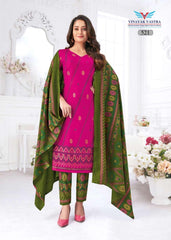 Dark Hot Pink Sweetheart Neck Rayon Top with Olive Green Pant and Dupatta (Readymade/Stitched) - Bavis Clothing