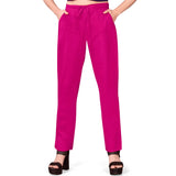 Dark Pink Cotton Polo Pant