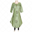 Green Digital Print Two Tone Long Ghera Kurti