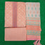 Mild Orange Pure Model Silk Print Unstitched Salwar Suit with Bottom and Dupatta