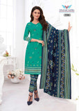 Persian Green V Neck Rayon Top with Navy Blue Pant and Dupatta - Bavis Clothing