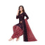 Cotton UNeck Magenta Red Top with Orange Red Patilaya Pant and Dupatta