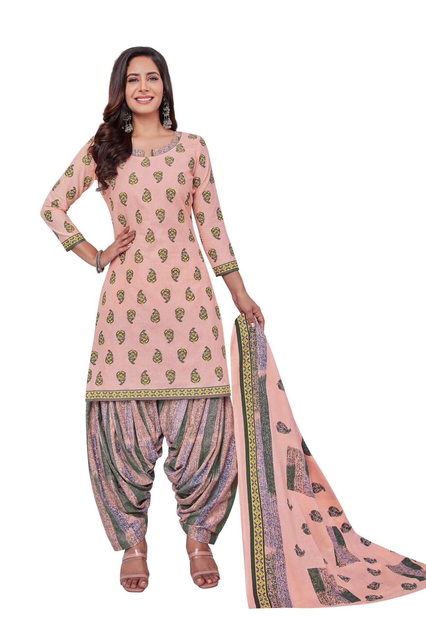 Rosy Top with Dusty Grey Bottom and Dupatta. Premium Cotton Patiyala Dress. Secondary image