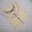 Sandle Color V Neck Cotton Printed Straight Cut Kurti