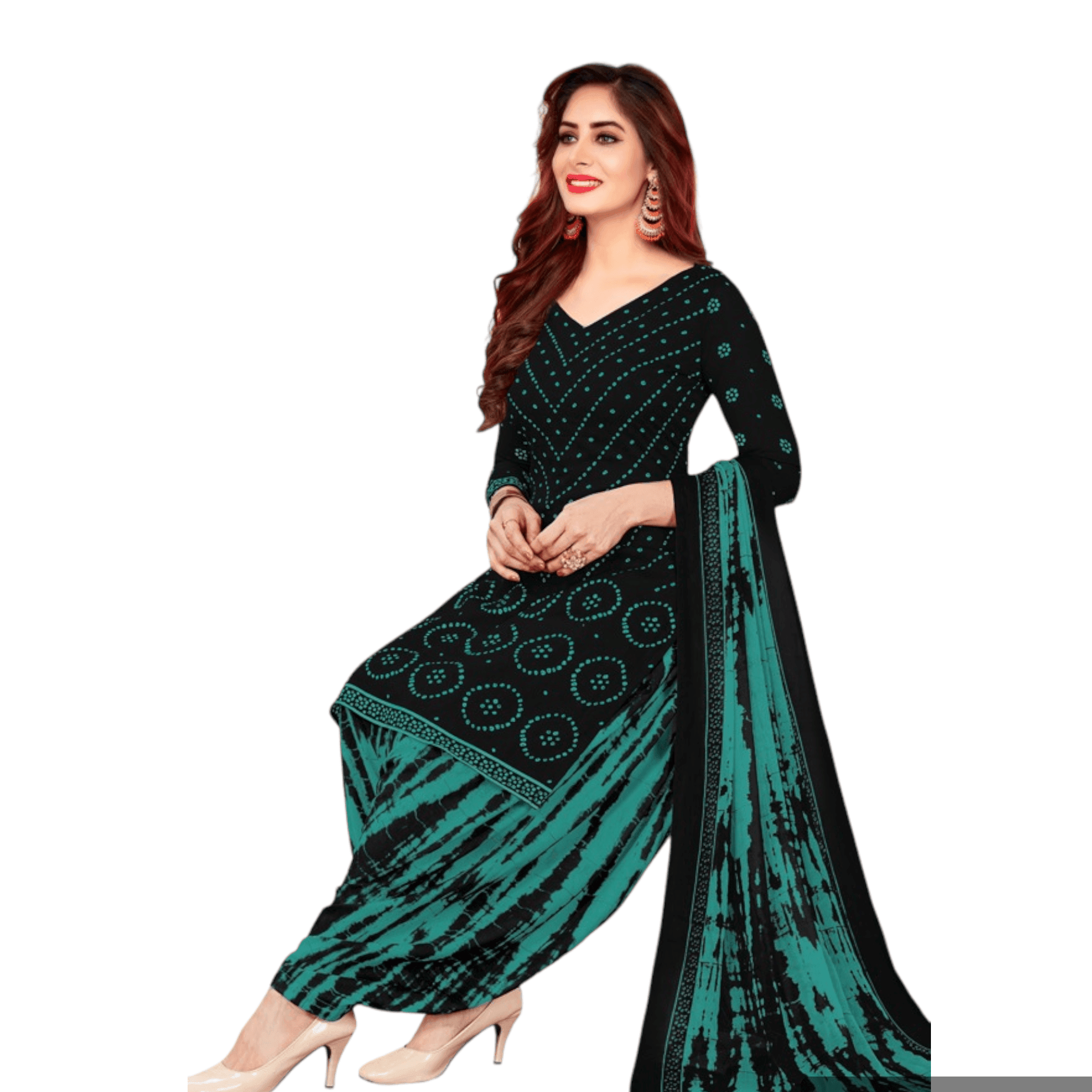Black churidar top with dark green patiala: A timeless and versatile outfit - Bavis Clothing