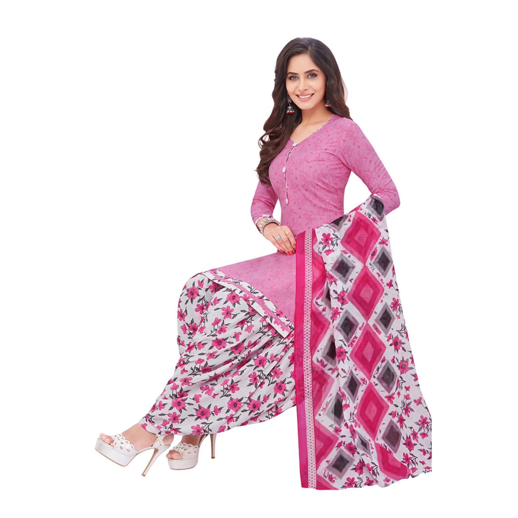 Versital Cotton Readymade Chudidhar with Patilaya Pant and Dupatta Main image