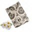 White U Neck Grey Chakra Print Long Ghera Kurti