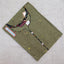 Women's Trendy Army Brown Printed Kurti with Fancy Button and Side Pocket